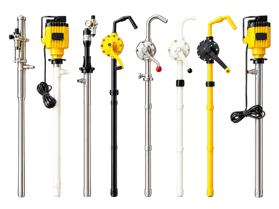 Industrial barrel pump manufacturer in India - electric pneumatic and manual barrel pumps
